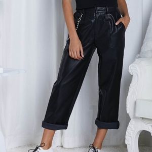 ISO SIZE SMALL LEATHER TROUSER EGGIESHOP